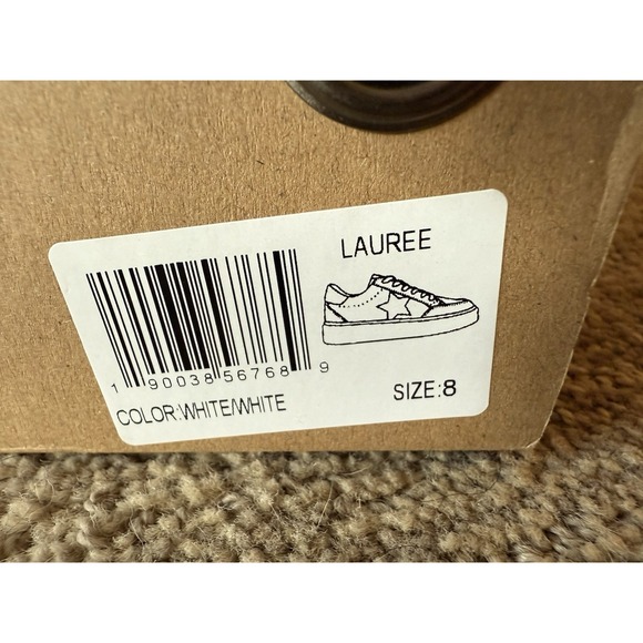 Vintage Havana Lauree Womens Shoes Sz 8 Athletic White Lace-Up Platform Sneakers - Picture 6 of 7